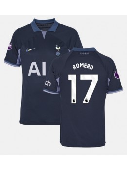 Moški Nogometna dresi replika Tottenham Hotspur Cristian Romero #17 Gostujoči 2023-24 Kratek rokav